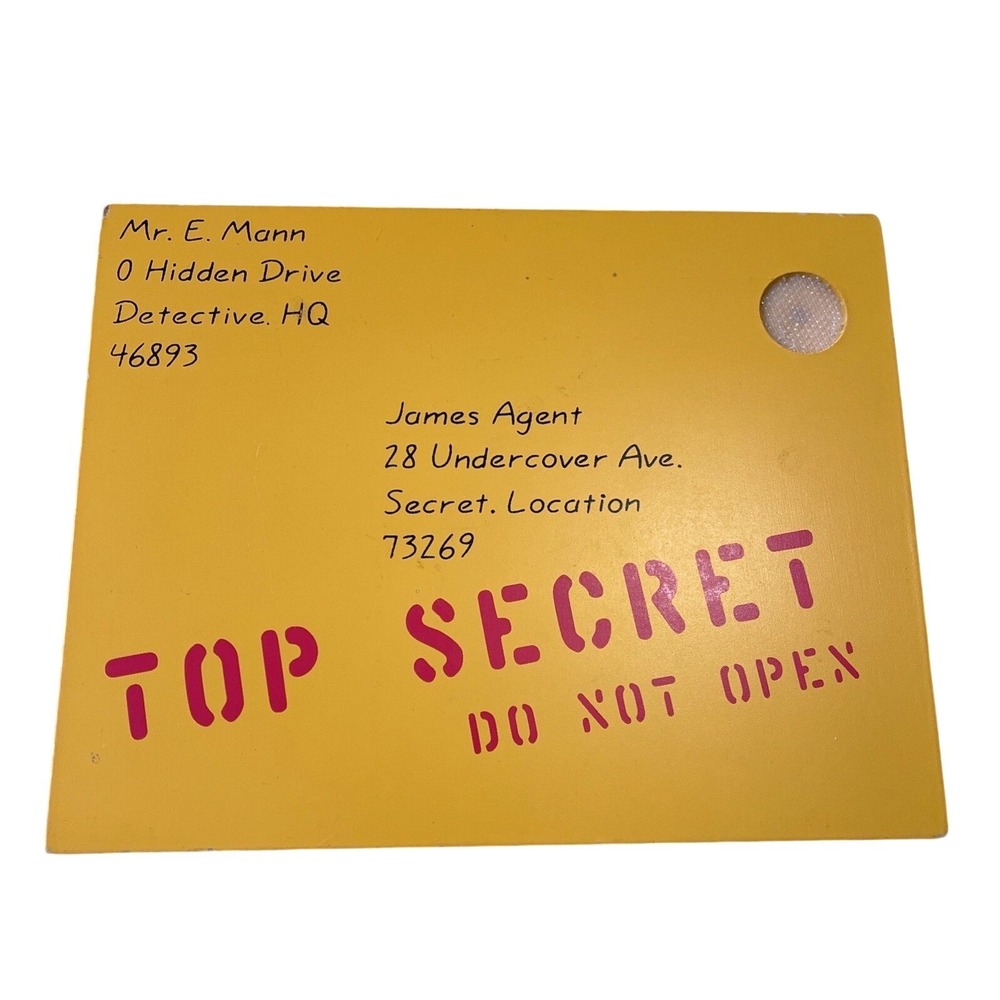 Melissa‎ & Doug Post Office Wood Mailbox Replacement Mail Top Secret Mail